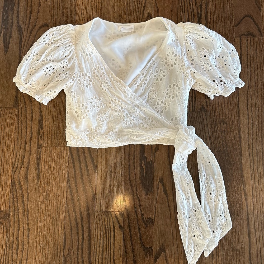 Lovers + Friends eyelet top